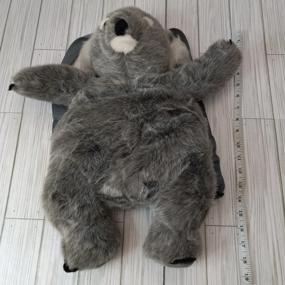 Vintage 1996 Transpac Tag-A-Longs Koala Plush Backpack